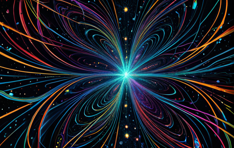 Quantum Algorithm Abstract**
A complex, colorful abstract visualization of a quantum algorithm. Swirling patterns of light and interconnected nodes represent qubits and their interactions. The background should be a dark, deep space filled with nebulae. High resolution, intricate detail, vibrant colors, safe for work, appropriate content, fully clothed, professional, perfect anatomy, natural proportions.
**