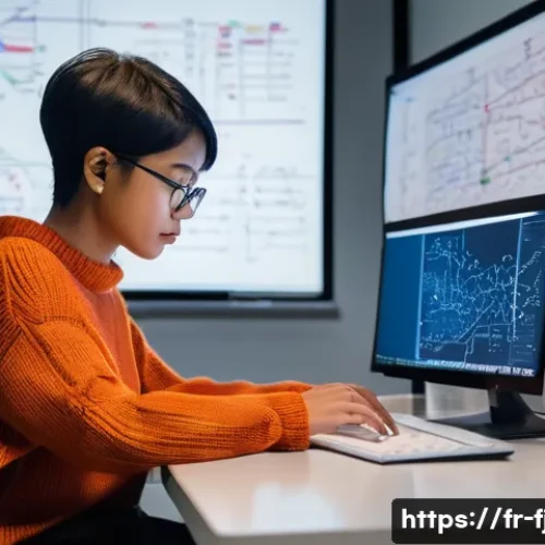 Home 13 기계 학습 연구자 - **Prompt:** "A highly focused female AI researcher in her late 20s, with short, stylish hair, is dee...